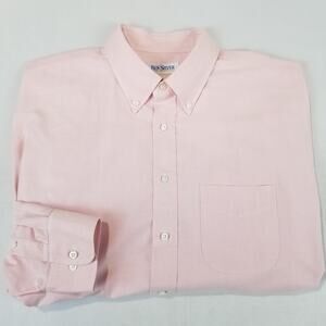 Ben Silver Shirt Mens 17.5 35 Button Down Long Sleeve Oxford Made USA Dress OCBD
